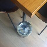 Vintage cylindrical standing ashtray
