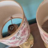 Pair of brass bedside tables