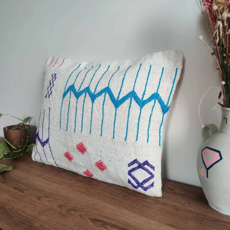 Moroccan mosaic cushion