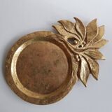 Plateau en bronze doré
