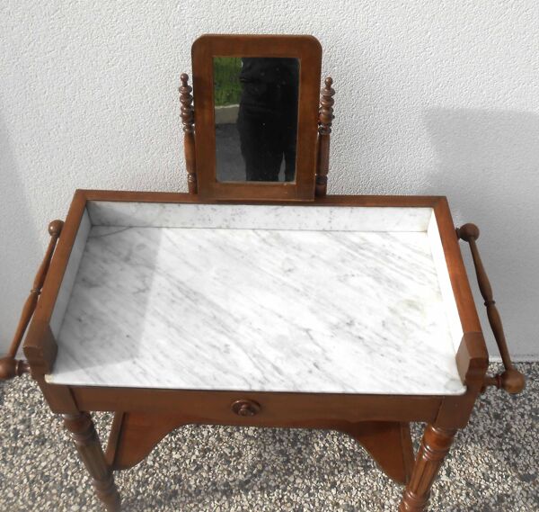 coiffeuse marbre et miroir