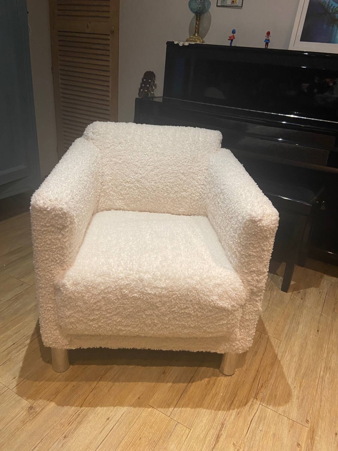 White tulle armchair