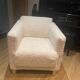 Fauteuil bouclette blanc