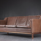 Mogens Hanse, Danish three seater leather sofa
