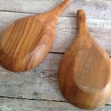 Duo of wooden dishes