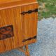 Vintage dining room attributed to Audoux and Minet in bamboo and rattan