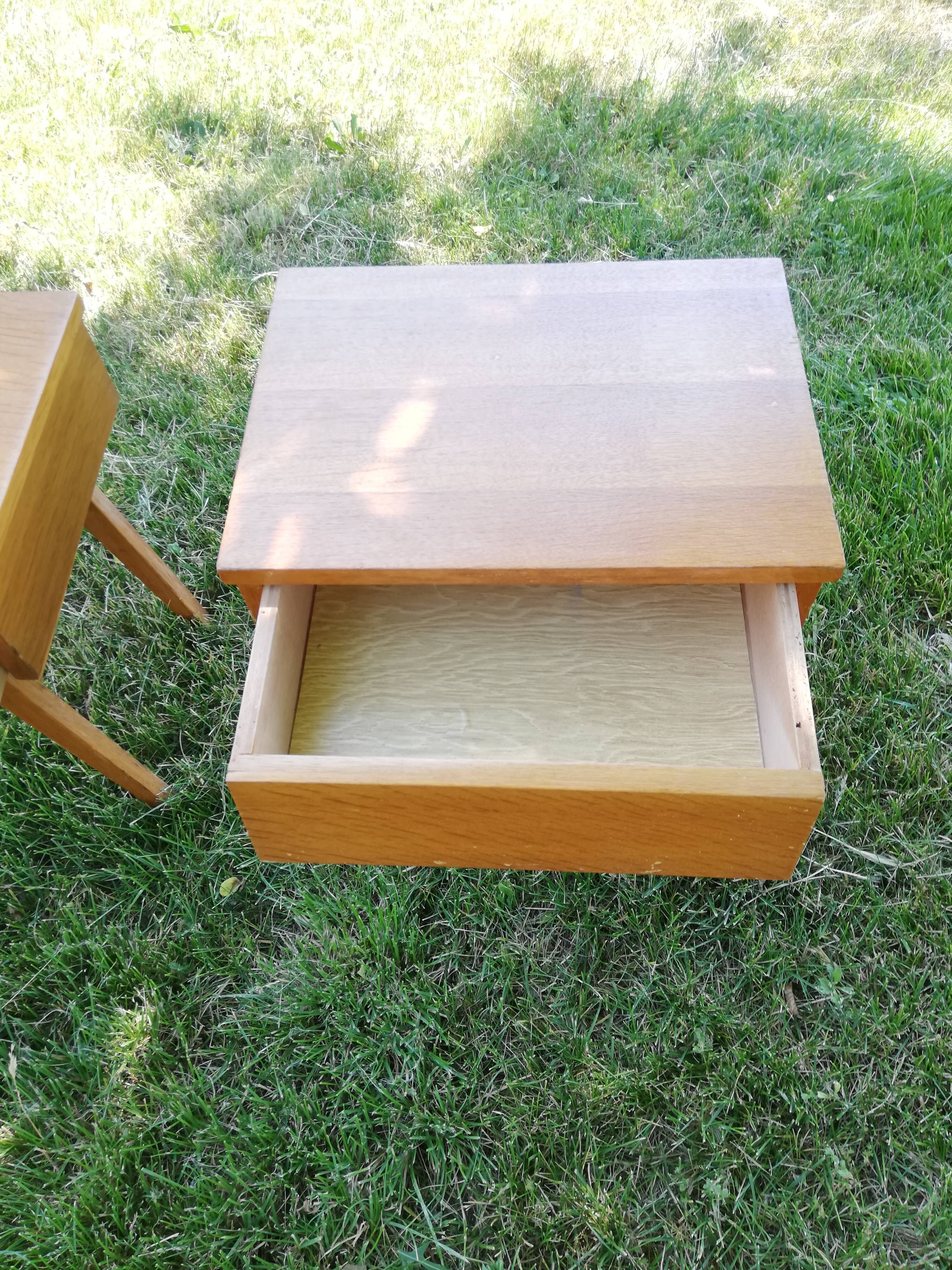 2 vintage bedside tables 1950/1970