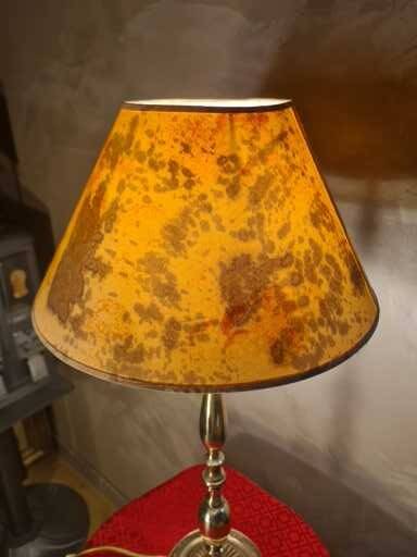 large solid brass lamp classic 1970 electric ok, 68x35 very elegant
