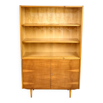 Vintage Wooden Bookcase, 1960s, Czechoslovakia