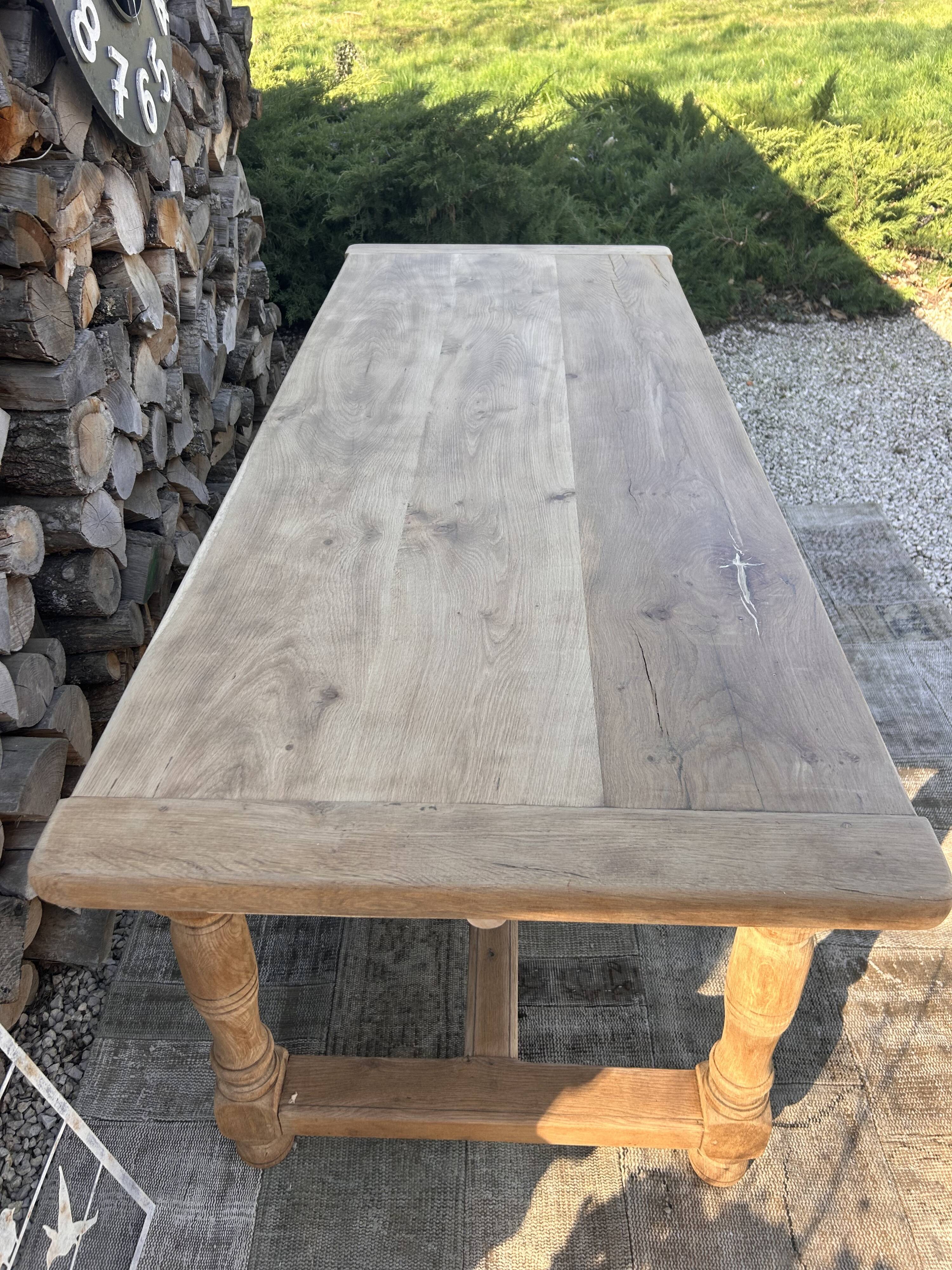 Renovated solid oak farmhouse table