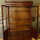Bibliothèque du XIXème siècle en plaquage d'acajou 1,48 x 2.28 m