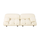 Camaleonda Sofa by Mario Bellini renovated in linen upholstery