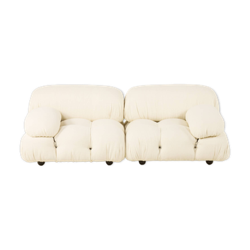 Camaleonda Sofa by Mario Bellini renovated in linen upholstery