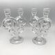 Pair of vannes crystal candelabra, 1960s decoration
