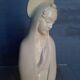 Buste vierge ceramique blanche / ecru ep 1950