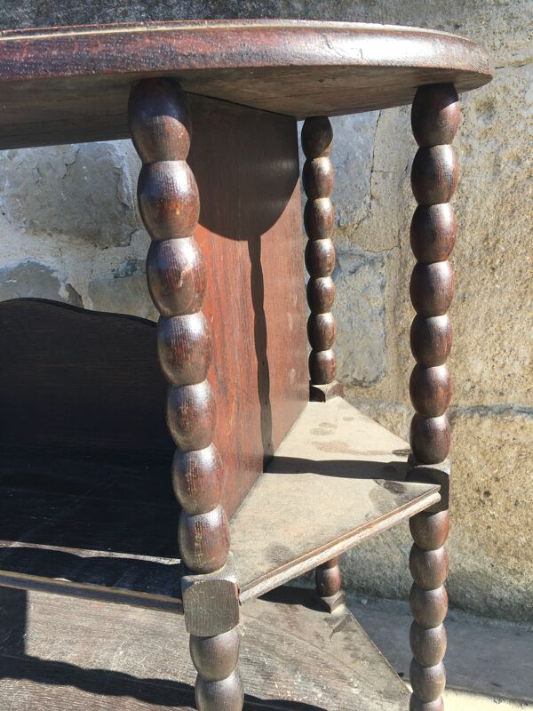 Gueridon ovale design 1940 chapelet