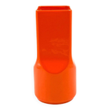 Studio Opi, space age orange ceramic vase, Gabbianelli Italy ca. 1960