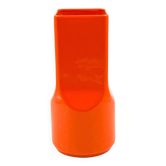 Studio Opi, vase en céramique orange de l'ère spatiale, Gabbianelli Italie ca. 1960