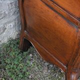 Curved Louis XV style chest of drawers known as a “tomb”
