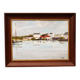 Oil on panel, fishing port, signed 0. Jacquelin