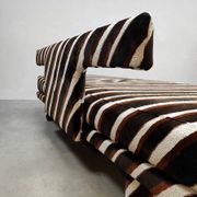 Rare vintage De Sede DS-80 sofa daybed 'stripes'