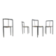 4 chairs by Zeus Noto Maurizio Peregalli Millepunte, 1985