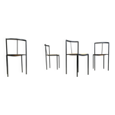 4 chairs by Zeus Noto Maurizio Peregalli Millepunte, 1985