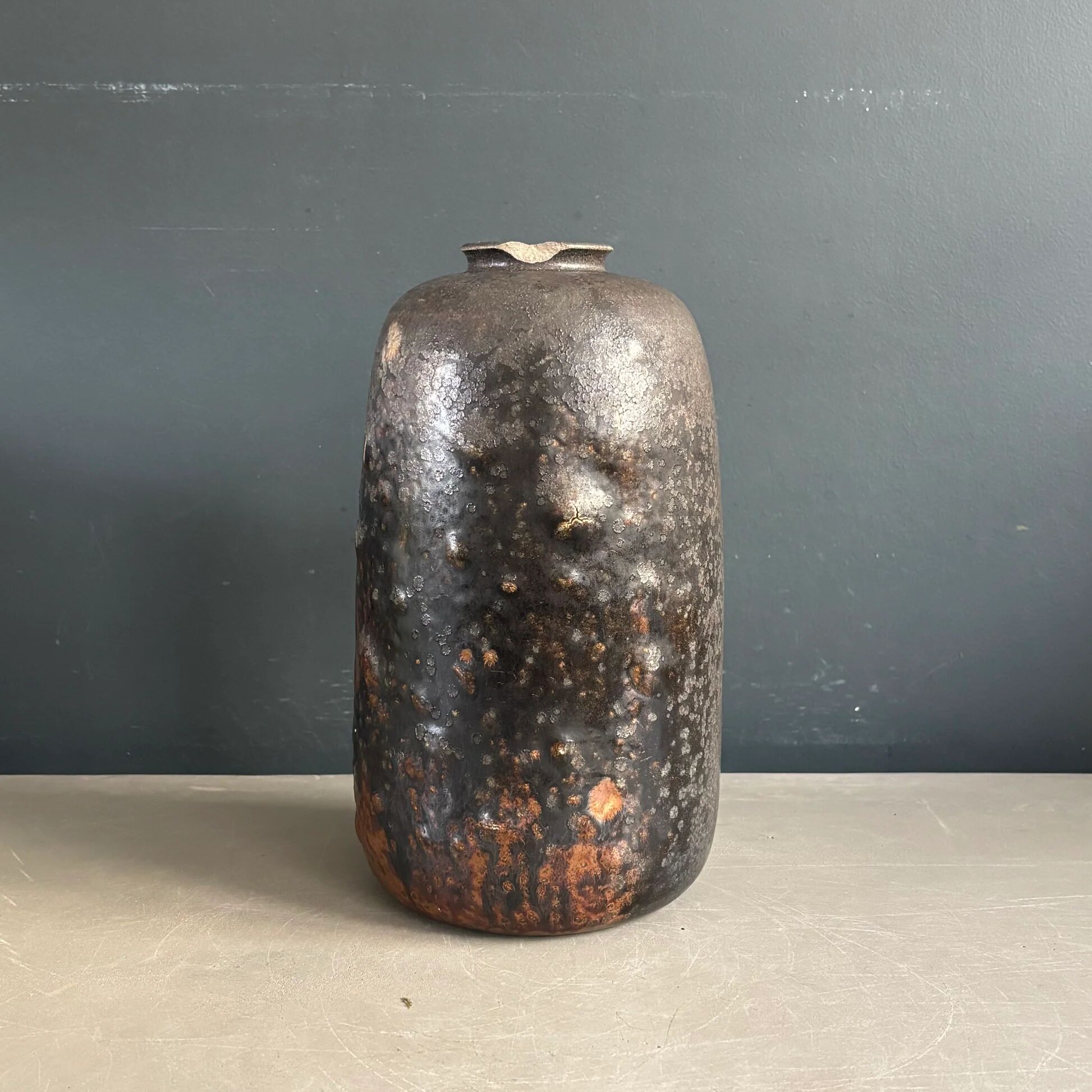 Vase en grès signé Carlos Delsaux – Belgique, vers 1925-1935