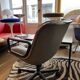 Fauteuil Executive Pollock en cuir gris par Knoll