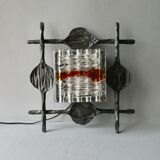 Swedish brutalist wall lamp by Tom Ahlström & Hans Ehrlich, 60s