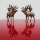 Pair of candle holders in the shape of a deer Mid Century Modern