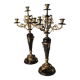 candelabra 19th gilded bronze and marble candlestick 60x32 cm