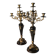 candelabra 19th gilded bronze and marble candlestick 60x32 cm