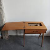 Bureau meuble d'appoint pied compas 50/60s
