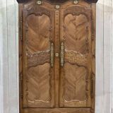 Wedding armoire from Rennes dated 1857 and signed François fils Denot.