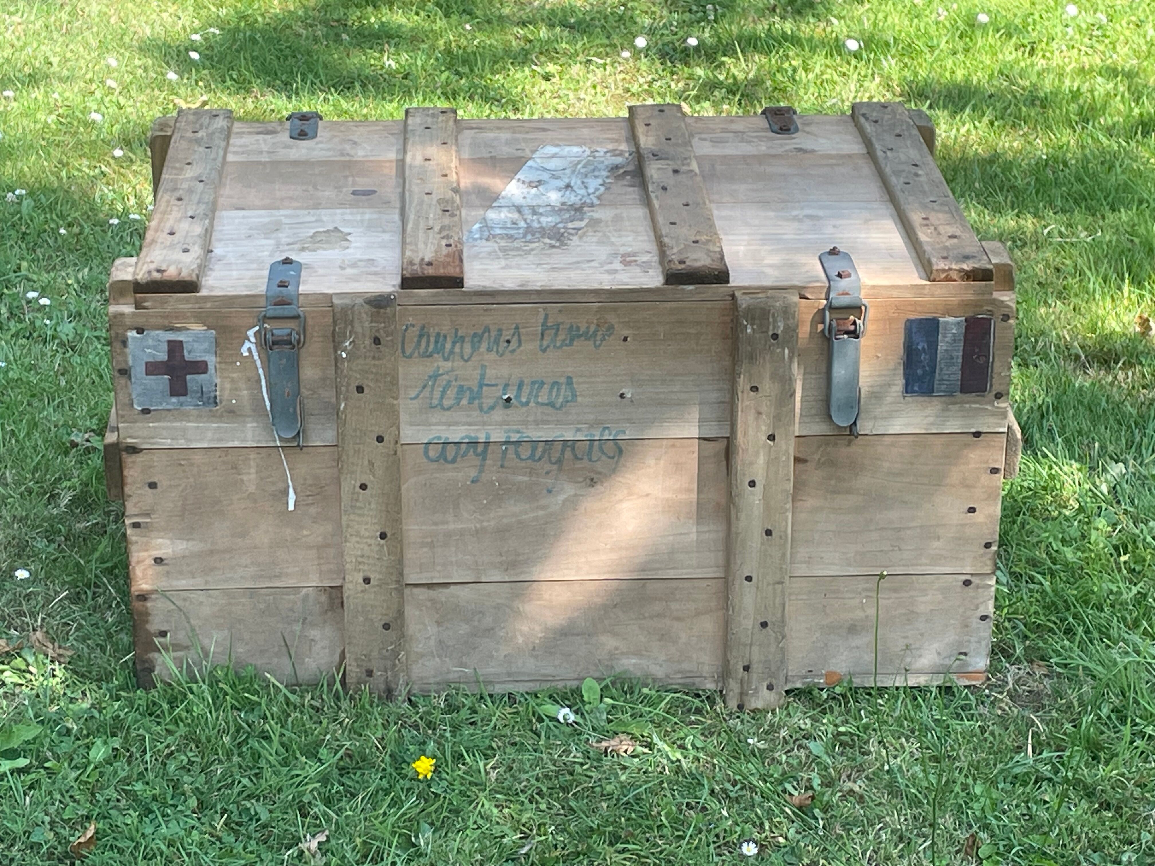 Trunk, natural wood box, very healthy