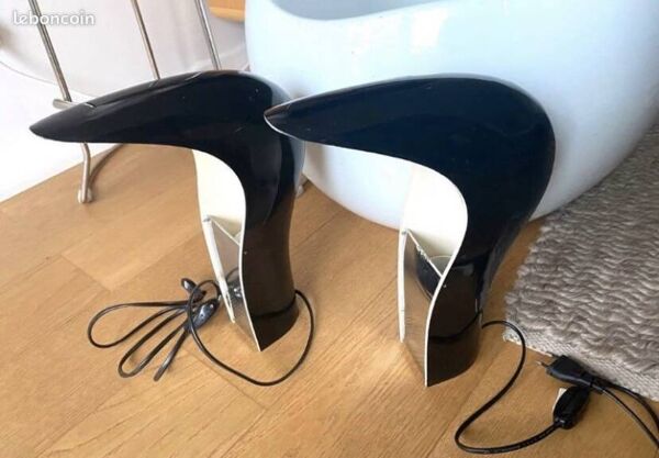 Paire lampes Pelote Cesare Casati Ponzio Lamperti luminaire vintage design Ancien mobilier