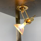 Brass illuminated wall unit by Belgochrom, 1970s