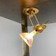 Brass illuminated wall unit by Belgochrom, 1970s