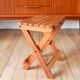 Small folding wooden stool, 1970