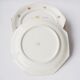 6 octagonal flower plates