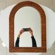 Vintage woven rattan mirror 60*43cm 60s/70s