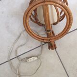 Wall lamp in rattan from the 50