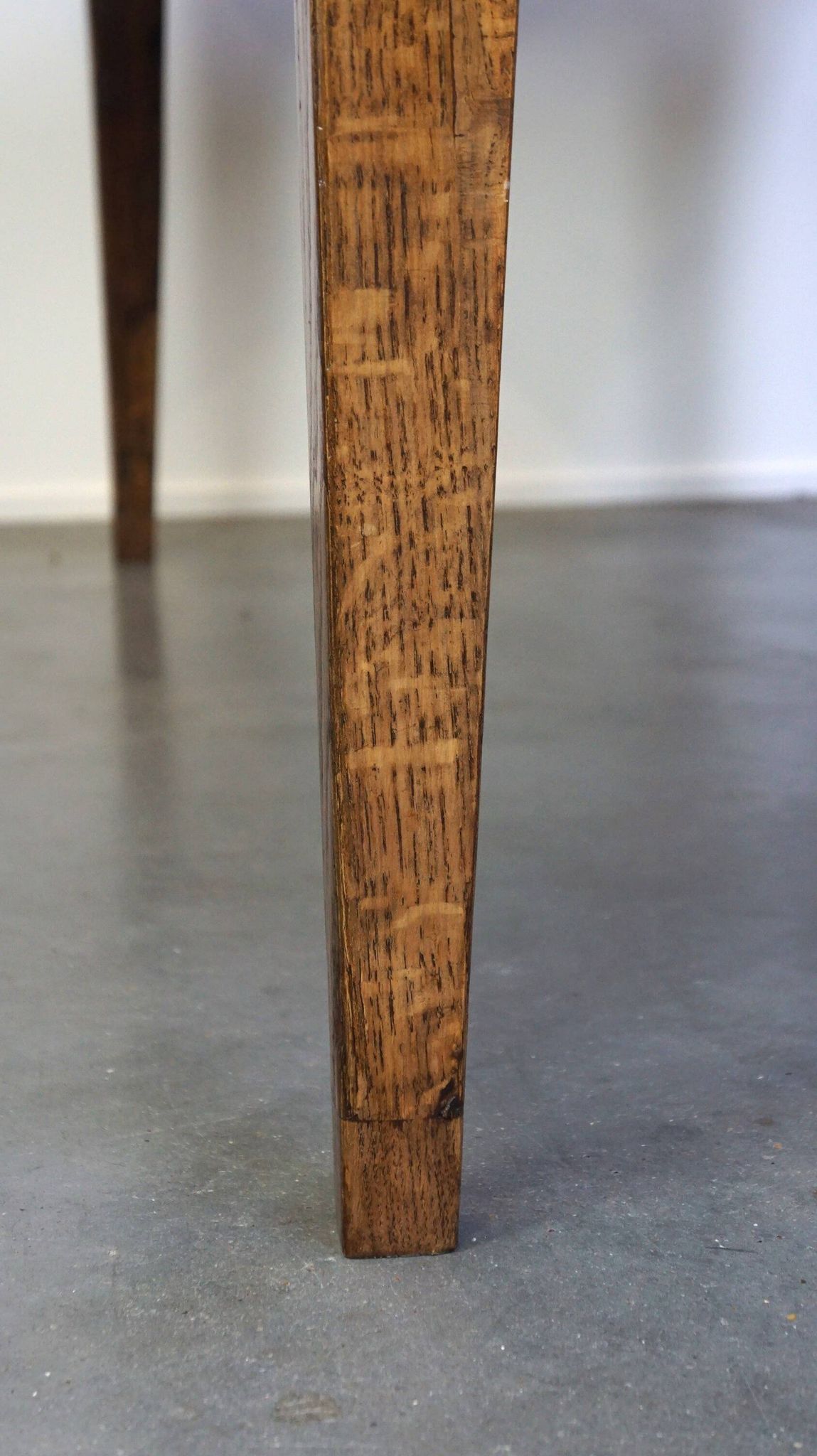 antique French oak dining table with 3 drawers and an exquisite patina