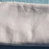 Monogrammed damask ivory tablecloth 160x145