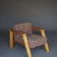 Dutch design pine Armchair, 1970s