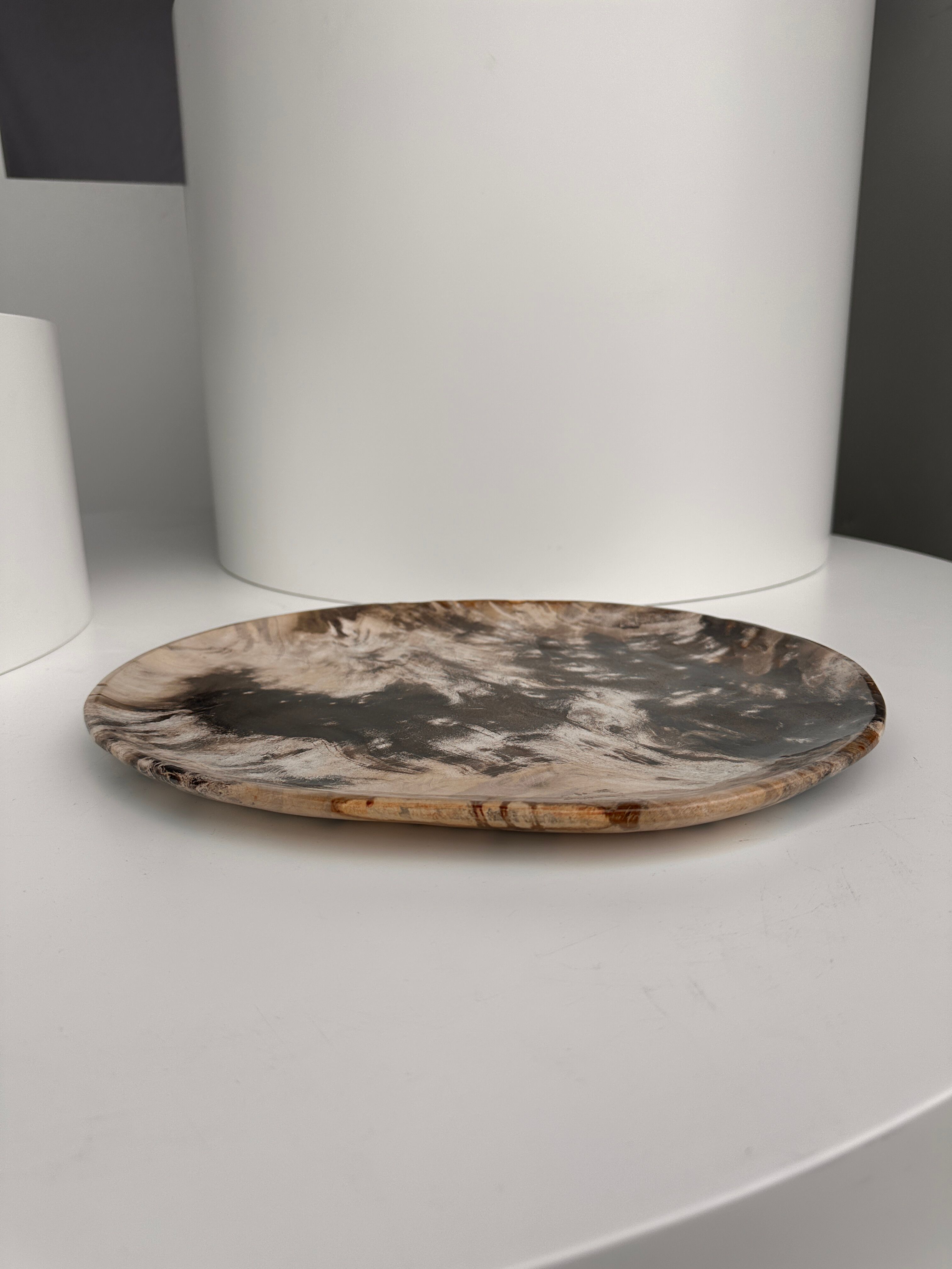 Very large empty pocket or petrified wooden flat