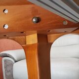 Table ronde extensible style Louis XV avec ses 2 rallonges
