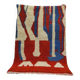 Decorated natural wool rug 250cm x 150cm