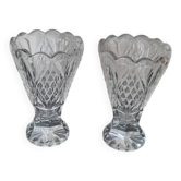 Paire de vases en cristal